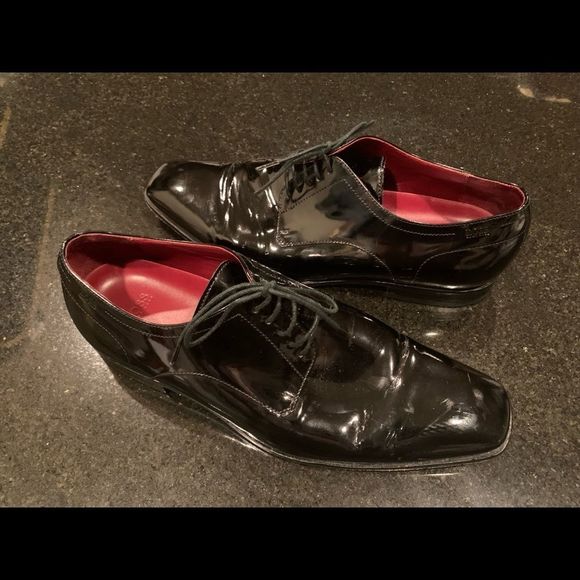 HUGO BOSS Oxford shoes in patent leather with Grossgrain Piping size 10 B4 main image 6